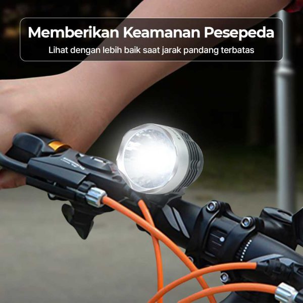 TaffLED Lampu Depan Sepeda LED CREE XML-Q5 Waterproof CR2032 Battery - ZHA14