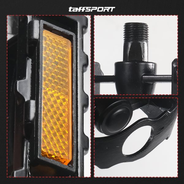 TaffSPORT Pedal Sepeda MTB Bike Anti-Slip Aluminum Alloy - M22