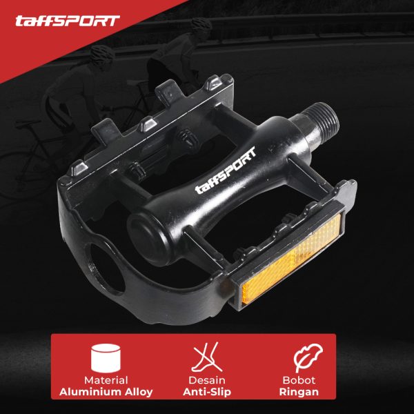 TaffSPORT Pedal Sepeda MTB Bike Anti-Slip Aluminum Alloy - M22