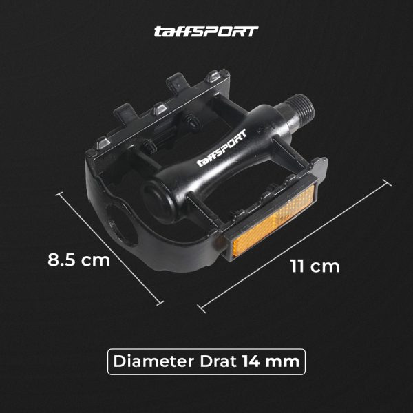 TaffSPORT Pedal Sepeda MTB Bike Anti-Slip Aluminum Alloy - M22