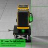 Taffware Laser Level Green Beam 12 Lines Self Leveling Ground and Wall - EU12