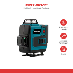 Taffware Smart Laser Level Green Beam 4D 16 Line Open Alarm Remote - M360