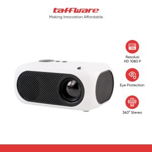 Taffware Proyektor Mini LCD Full HD 1080P 1200 Lumens Home Theater - M24