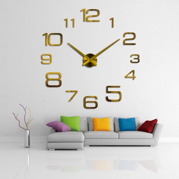 TaffHOME Jam Dinding Besar DIY Giant Wall Clock 100cm Model Numeral - JM-16