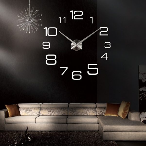 TaffHOME Jam Dinding Besar DIY Giant Wall Clock 100cm Model Numeral - JM-16