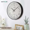 TaffHOME Jam Dinding Bulat Quartz Indoor Wall Clock Round Shape 29cm - MS30