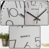 TaffHOME Jam Dinding Bulat Quartz Indoor Wall Clock Round Shape 29cm - MS30