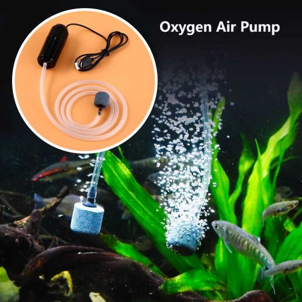 Taffware Aerator Aquarium USB Single Pump with Accesories 5V 1W - SL1P