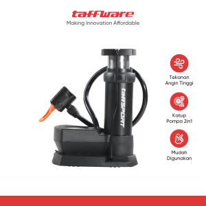 TaffSPORT Pompa Angin Sepeda Portable Pump 160 PSI with Gauge - XT402