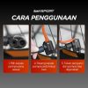 TaffSPORT Pompa Angin Sepeda Portable Pump 160 PSI with Gauge - XT402