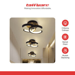 TaffLED Lampu Plafon LED Ceiling Light Minimalis C-Ring 3 Color 18W - L888