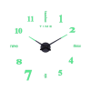 TaffHOME Jam Dinding Besar DIY Giant Glow in The Dark 90-100cm - JM-01