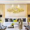TaffHOME Jam Dinding Besi Elegan European Clock Silent Movement 120cm - J-12