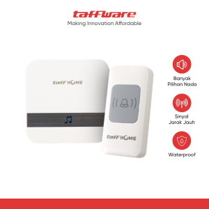 TaffHOME Bell Pintu Wireless Doorbell Waterproof 1 Receiver 433Mhz - A9