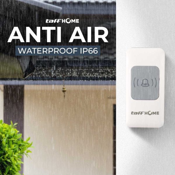 TaffHOME Bell Pintu Wireless Doorbell Waterproof 1 Receiver 433Mhz - A9