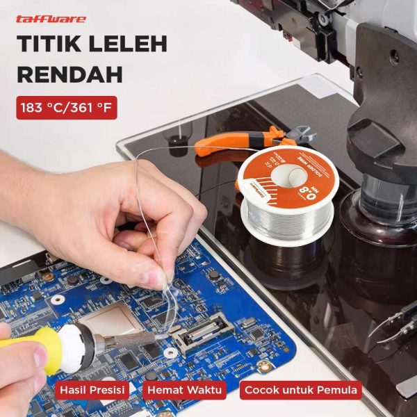 Taffware Kawat Timah Solder Wire 0.8mm 100gr - SWH010