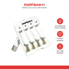 Taffware Charger Baterai 4 Slot AA AAA Ni-MH Ni-CD USB Plug - B-04