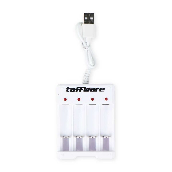 Taffware Charger Baterai 4 Slot AA AAA Ni-MH Ni-CD USB Plug - B-04