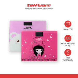 Taffware Digipounds Timbangan Badan Digital Scale Battery 180kg - SC-01