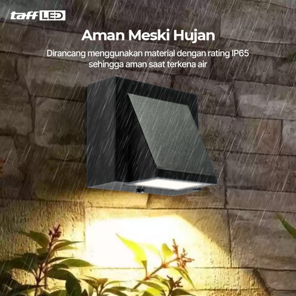 TaffLED Lampu Dinding Hias Outdoor Waterproof Light LED Warm White 3W - WD079