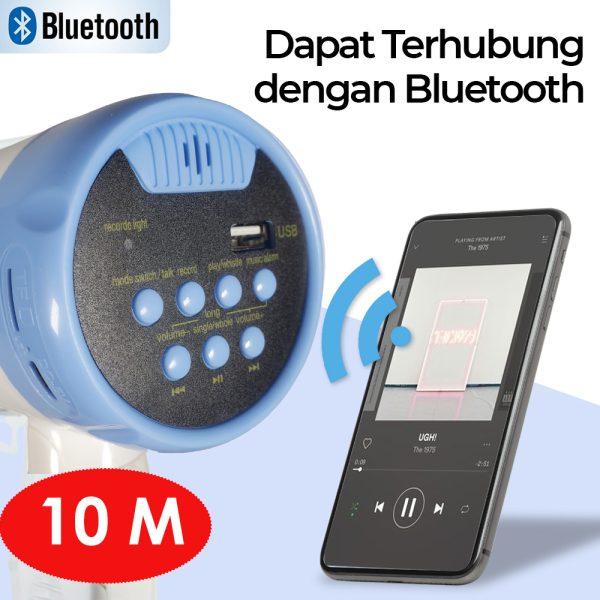 Taffware Toa Megaphone Bluetooth Multifunctional Shouter 25W - 619FB