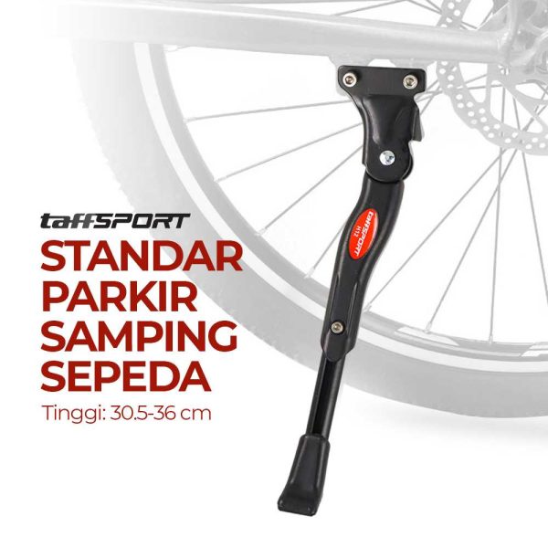 TaffSPORT Standar Sepeda Samping Adjustable Bike Kickstand 30.5-36cm - H12