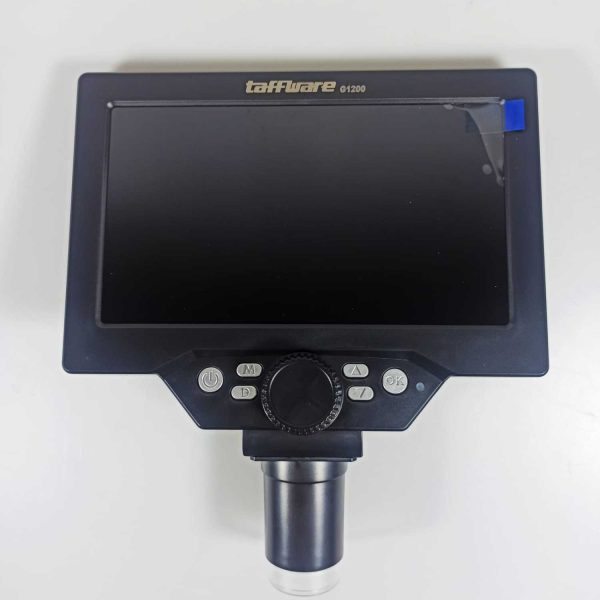 Taffware Mikroskop Digital 12MP 1200X Monitor 7 Inch Stand and LED - G1200