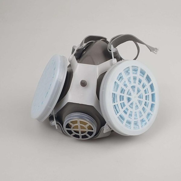 TaffGUARD Masker Gas Respirator Half Face with Activated Carbon Filter - 8006