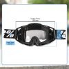 TaffSPORT Kacamata Olahraga Unisex Motocross MTB ATV Ski Goggles Face - UV400