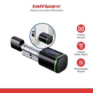 TaffHOME Smart Door Lock Fingerprint Bluetooth Card Alarm Tuya Smart - S1-B60