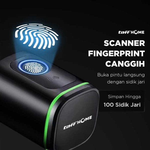 TaffHOME Smart Door Lock Fingerprint Bluetooth Card Alarm Tuya Smart - S1-B60