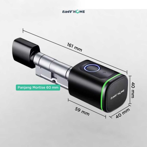 TaffHOME Smart Door Lock Fingerprint Bluetooth Card Alarm Tuya Smart - S1-B60
