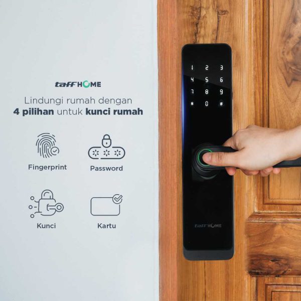 TaffHOME Smart Door Lock Password Fingerprint Card - H1-XG