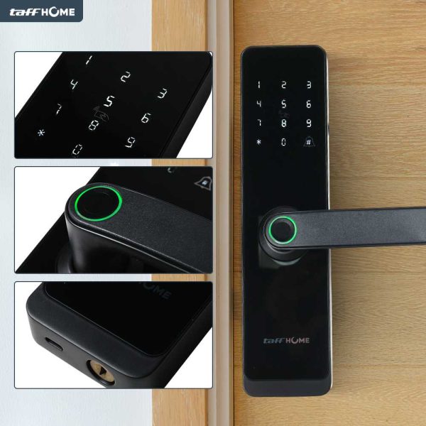 TaffHOME Smart Door Lock Password Fingerprint Card - H1-XG