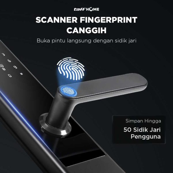 TaffHOME Smart Door Lock Bluetooth Password Fingerprint Card TTLock - A3F