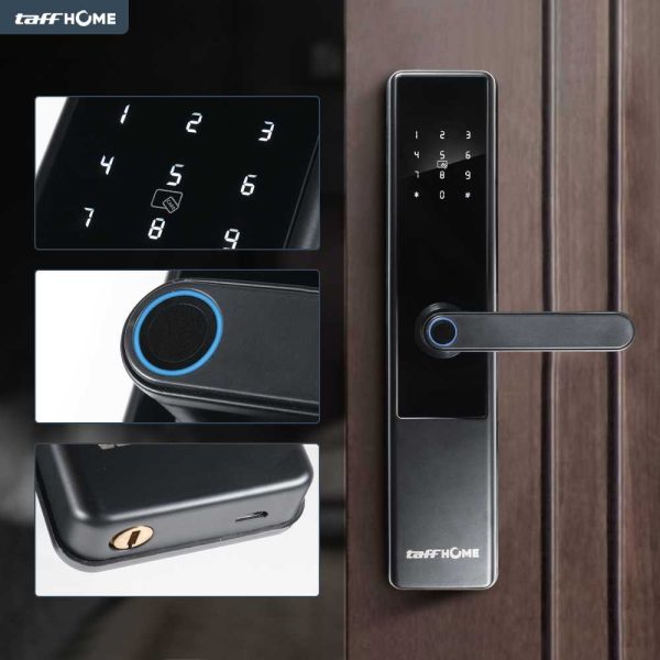 TaffHOME Smart Door Lock Bluetooth Password Fingerprint Card TTLock - A3F