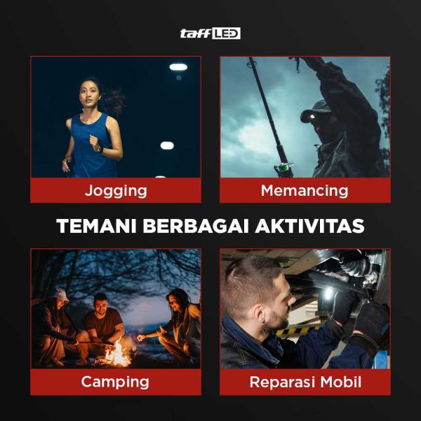 TaffLED Senter Kepala LED Headlamp Motion Sensor Rechargeable - TG28