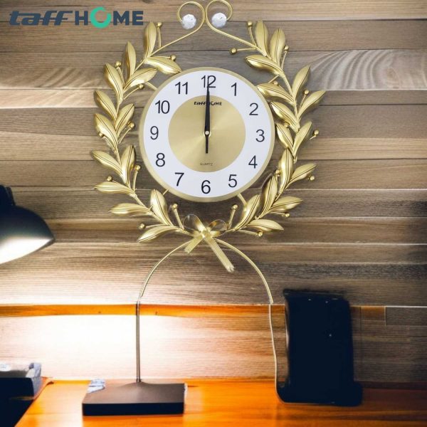 TaffHOME Jam Dinding Quartz Iron Luxury European Style 55cm - SF40