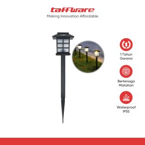 TaffLED Lampu Taman Hias Tancap Sensor Cahaya Solar Power Waterproof - EM300