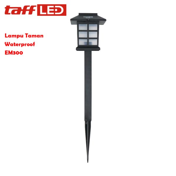 TaffLED Lampu Taman Hias Tancap Sensor Cahaya Solar Power Waterproof - EM300