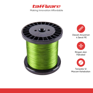 TaffSPORT Senar Tali Pancing 4 Braided Fishing Line Strong PE 300M - DM3
