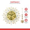 TaffHOME Jam Dinding Bulat Quartz Clock Geometric Pendulum 44 cm - H79B