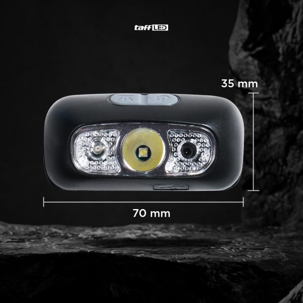 TaffLED Senter Kepala Headlamp Sensor LED Waterproof Rechargeable IPX4 - LG-05