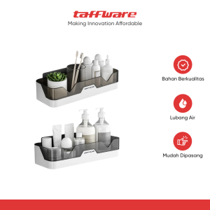 TaffHOME Rak Gantung Kamar Mandi Organizer Storage Rack - 1P