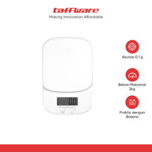 Taffware Digipounds Timbangan Dapur Mini Digital Scale 2kg 0.1g - K70a