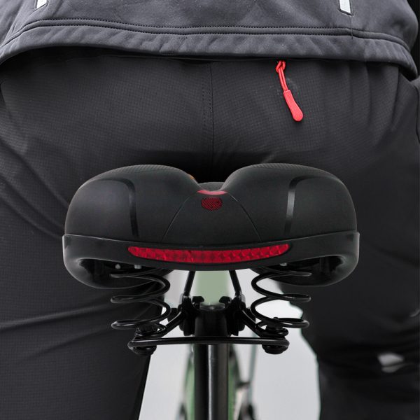 TaffSPORT Sadel Sepeda Mountain Bike Saddle Leather Spring - SX223-06