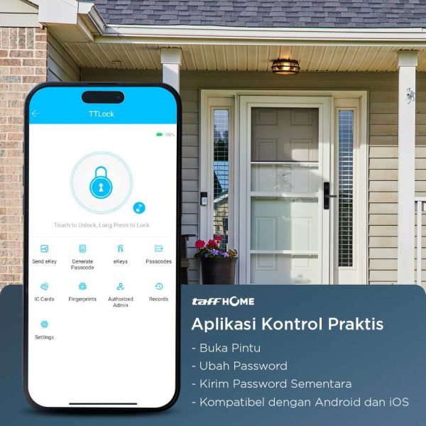 TaffHOME Smart Door Lock Bluetooth Password Card TTLock - S203