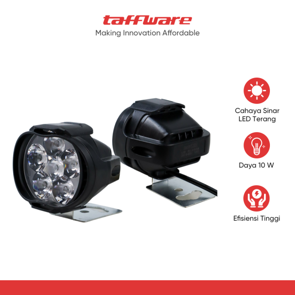 TaffLED Lampu Tembak Motor LED High Beam Cool White 1000 Lumens 1 Pair - U5