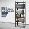 TaffHOME Rak Susun Multifungsi Iron Steel Storage Rack Adjustable - S35