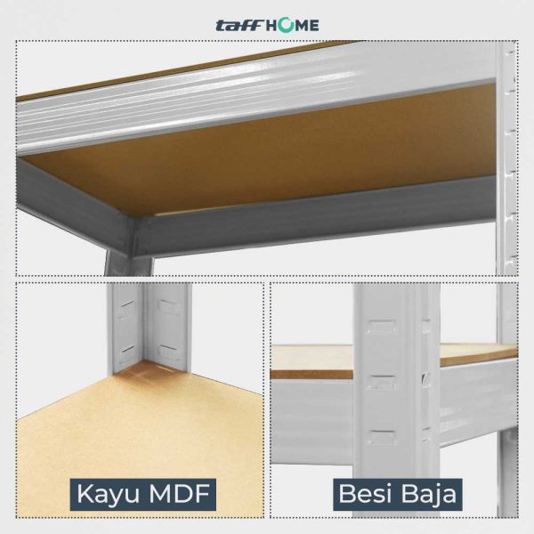 TaffHOME Rak Susun Multifungsi Iron Steel Storage Rack Adjustable - S35